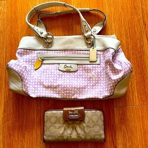 Coach shoulder bag & Coach wallet